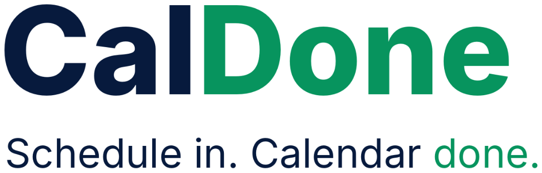 CalDone — Schedule in. Calendar done.